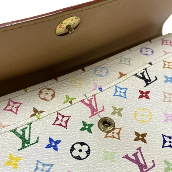 LOUIS VUITTON Pochette Porte Monnaie Credit Blanc Long Wallet - Picture 10 of 11
